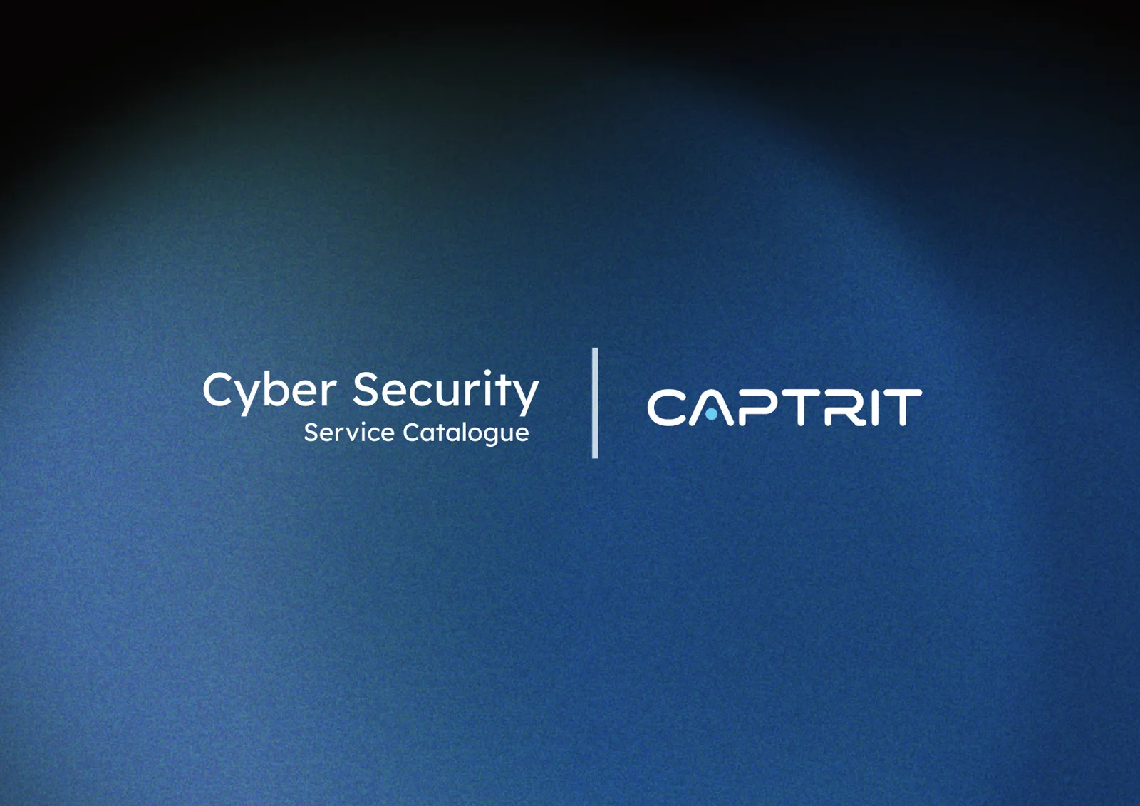Cover of the Captrit Cyber Security Service Catalogue